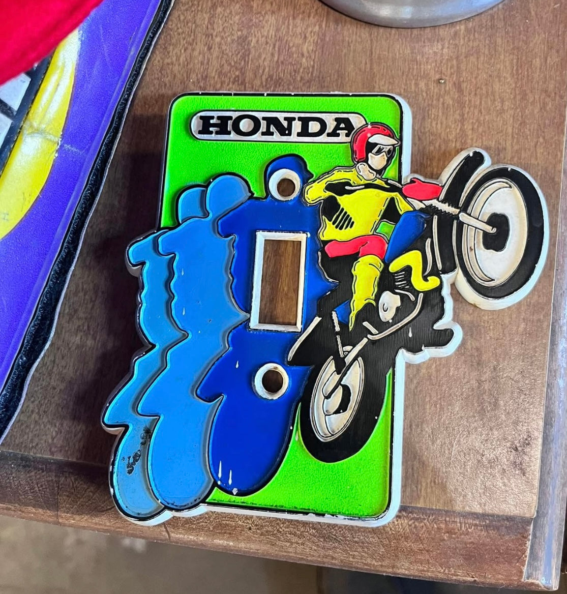 Vintage Motocross Switch Plate