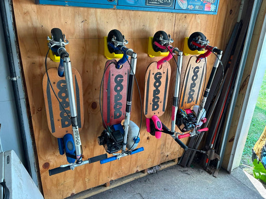 Go-Ped hard tire wall mount